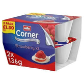 Müller Corner Strawberry 2 x 136 (272g) - Case of 3  Adomoo